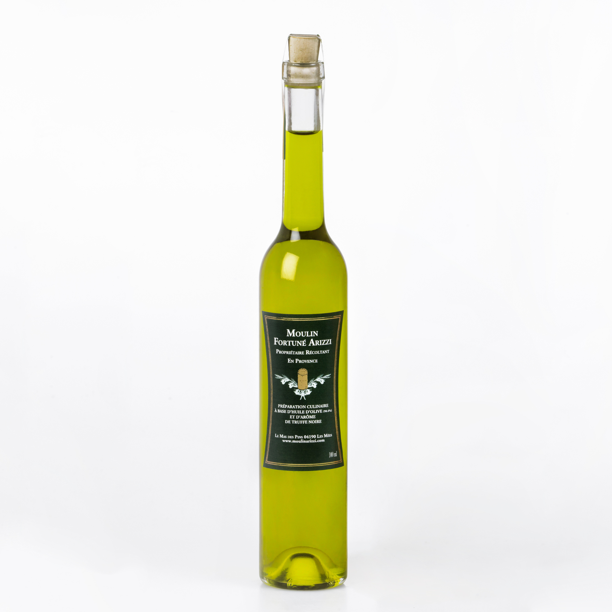 Huile d'Olive Arôme de Truffe Noire bouteille de 100 ml – Moulin